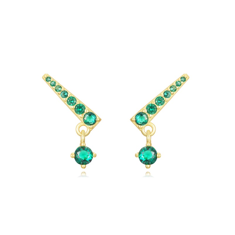 Pendientes Balada Verde Oro (PAR)