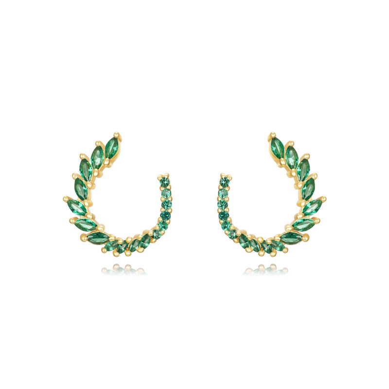 Pendientes Sicilia Verde Oro (PAR)