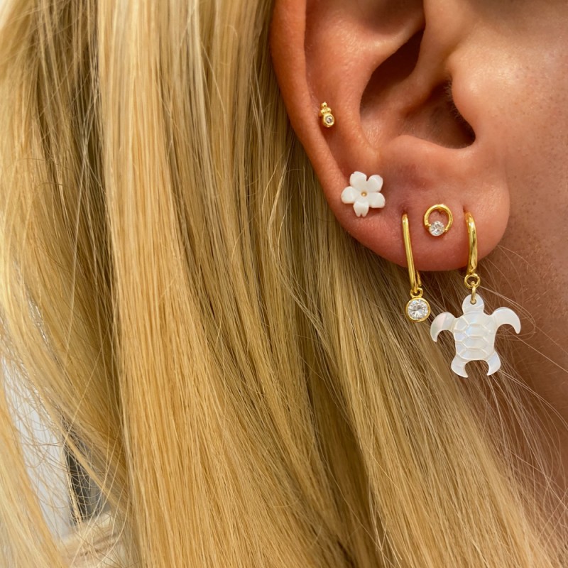 Pendiente Mercurio Oro 2