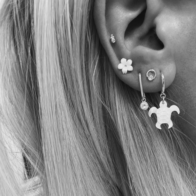 Pendiente Marguerite 6 mm 2