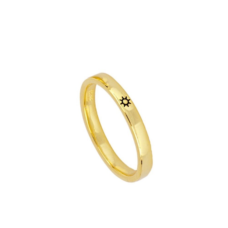 Mini Sun Gold Ring