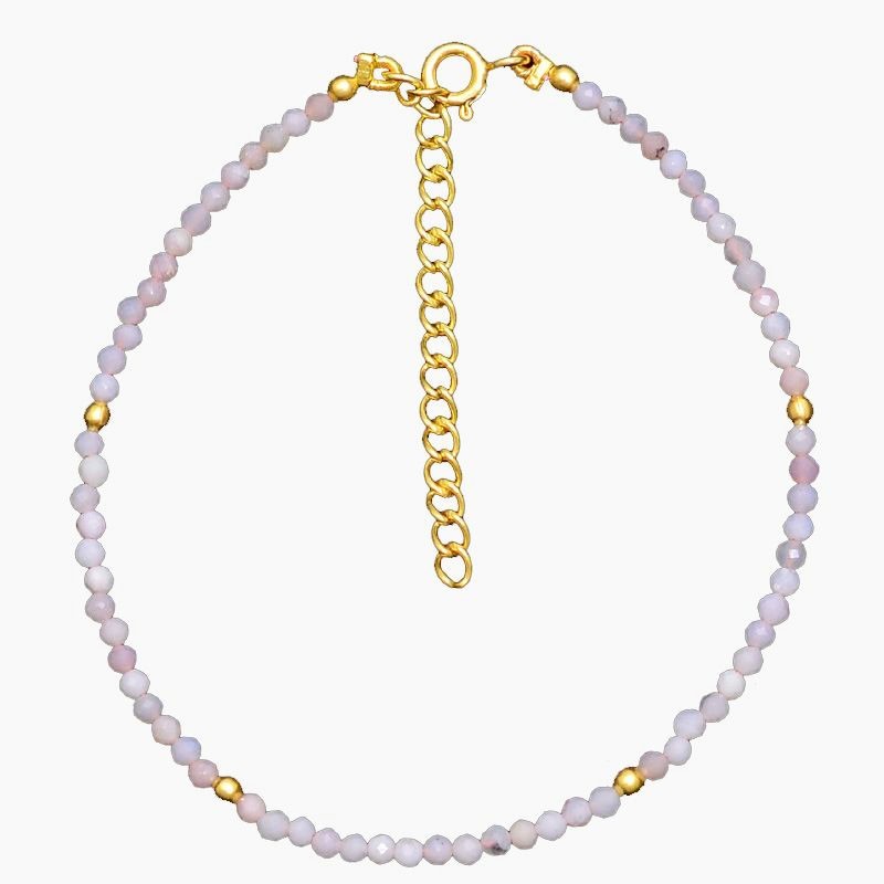 Rose Opal Wave Gold Bracelet