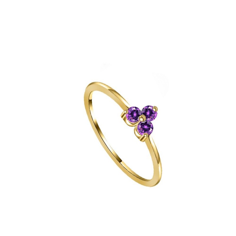 Lavender Shine Gold Ring