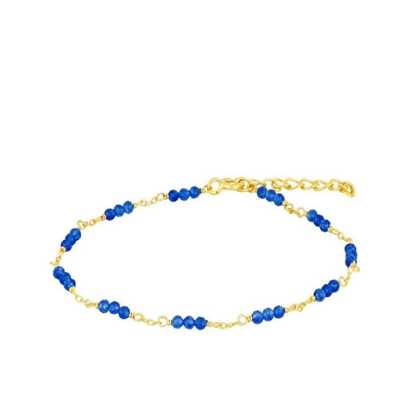 Blue Jade Amalfi Gold Bracelet