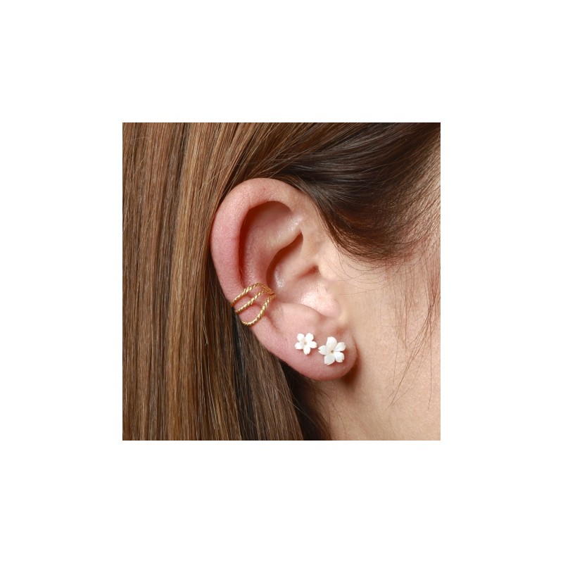 Pendiente Marguerite 6 mm Oro 2