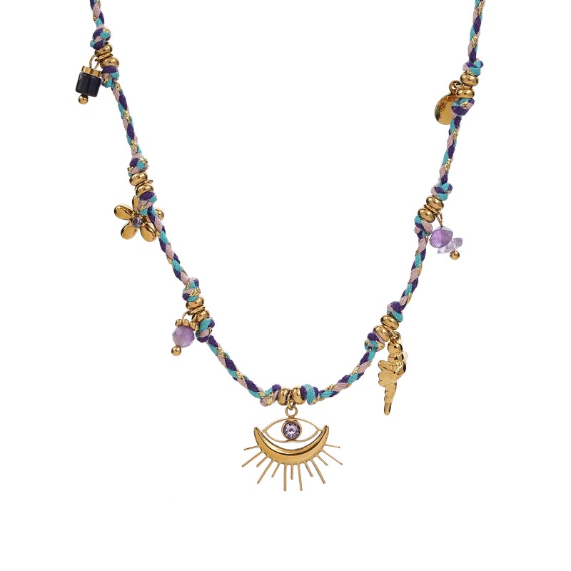 Makani Lavender Gold Necklace 2