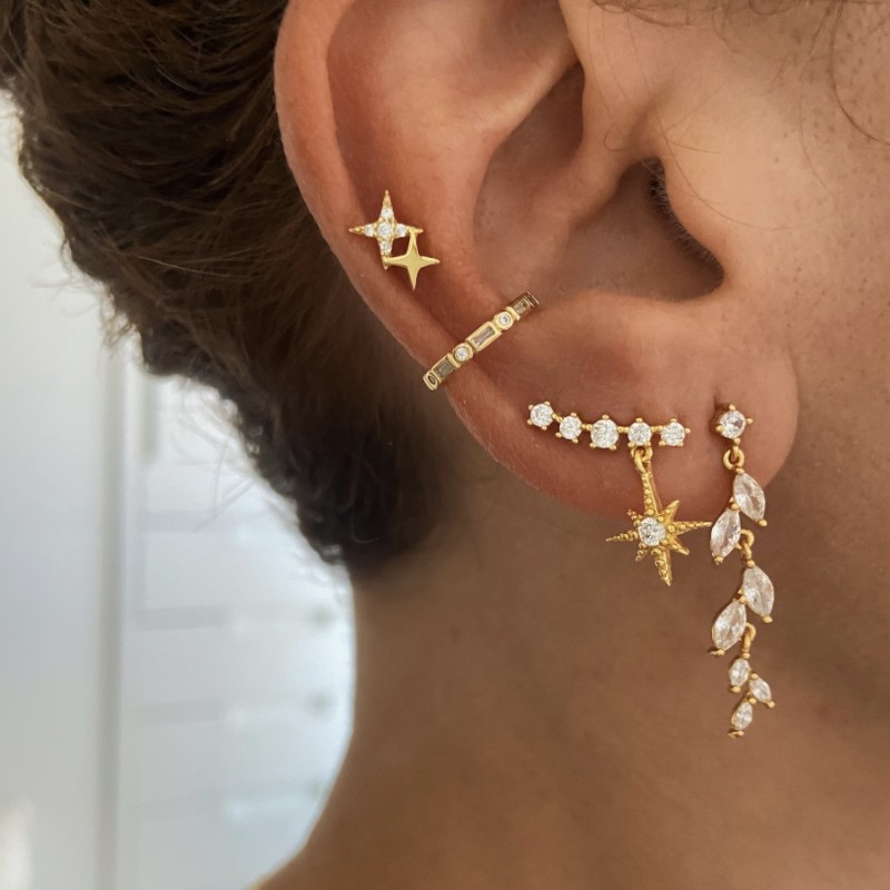 Pendientes Pristina Oro (Par) 2