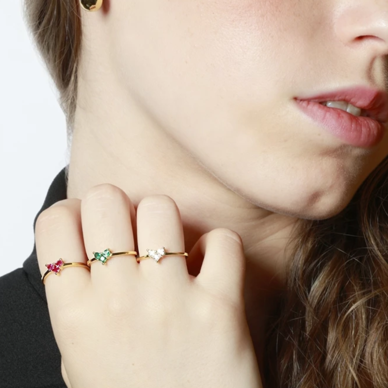 Anillo Aurum Verde Oro 2