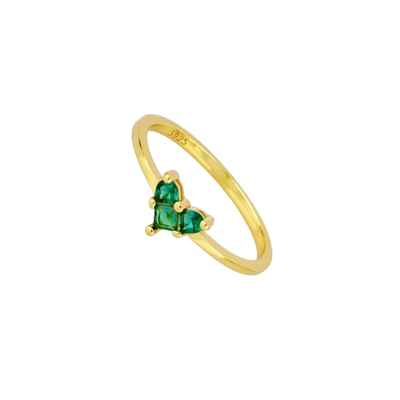 Anillo Aurum Verde Oro