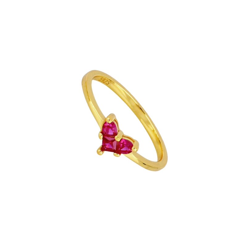 Anillo Aurum Fucsia Oro