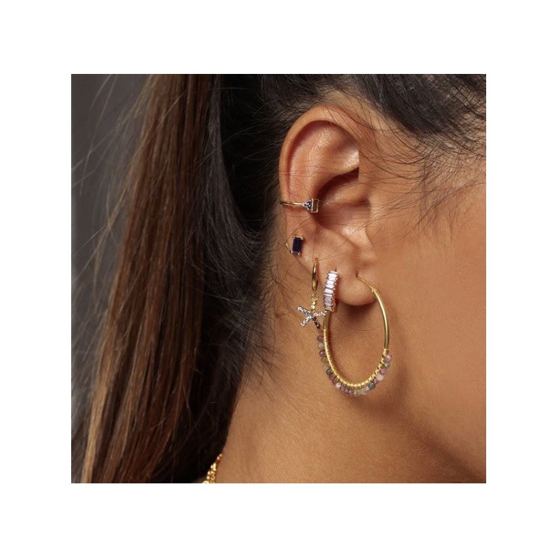 Aro Arizona Lavanda Oro 12 mm 2