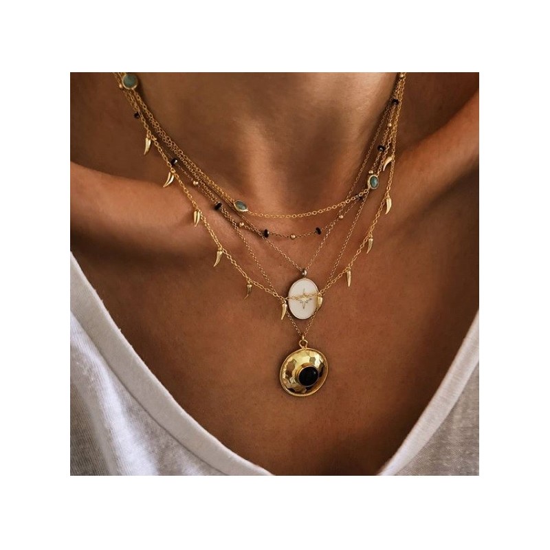 Collar Point Onix Oro 2