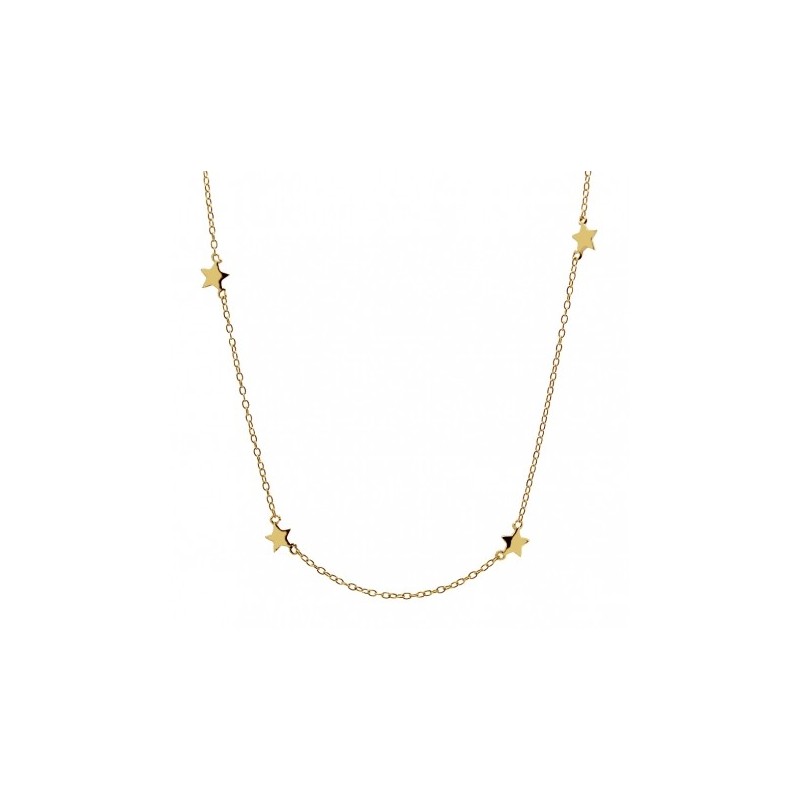 8 Stars Gold Necklace