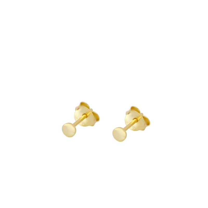 Flat Gold Earring