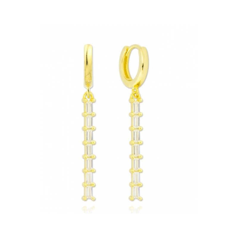White Clamart Gold Earring