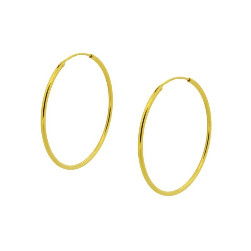 35 mm Gold Hoops Earrings (PAIR)