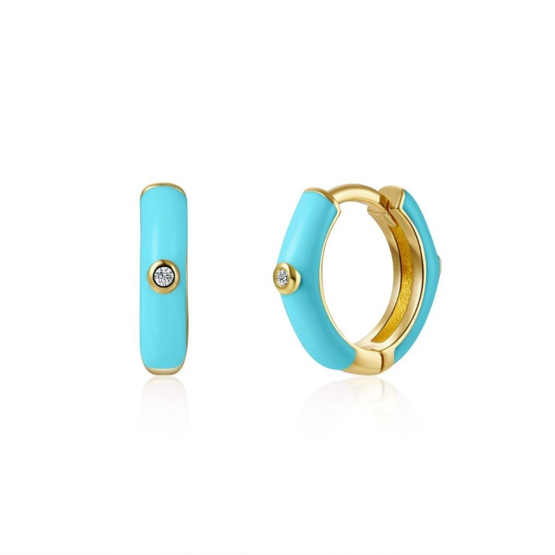 Turquoise Marsella Gold Earring