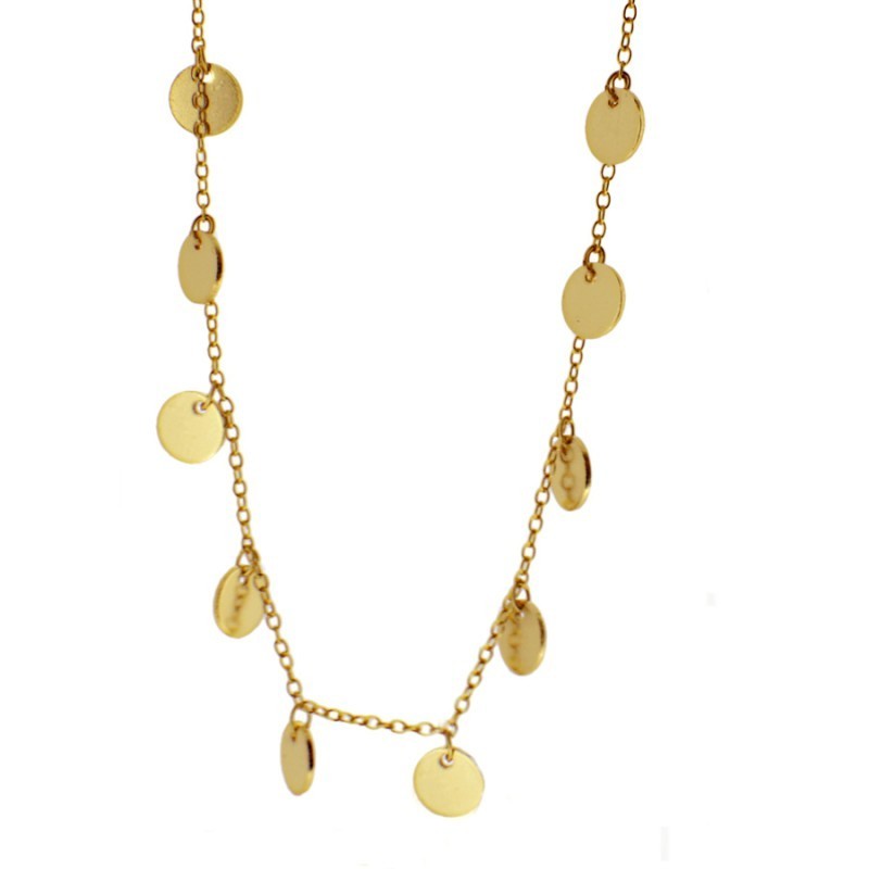 10 Chapitas Gold Necklace
