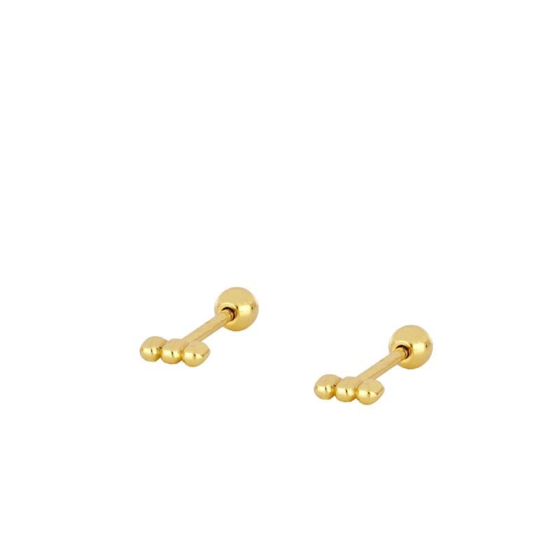 Piercing Mini Bolitas Línea Oro