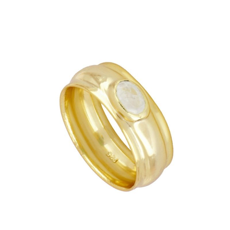 Maki Moon Stone Gold Ring