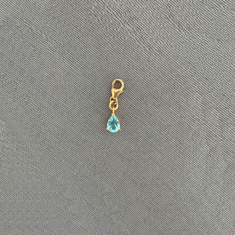 Charm Lágrima Topacio Azul 2