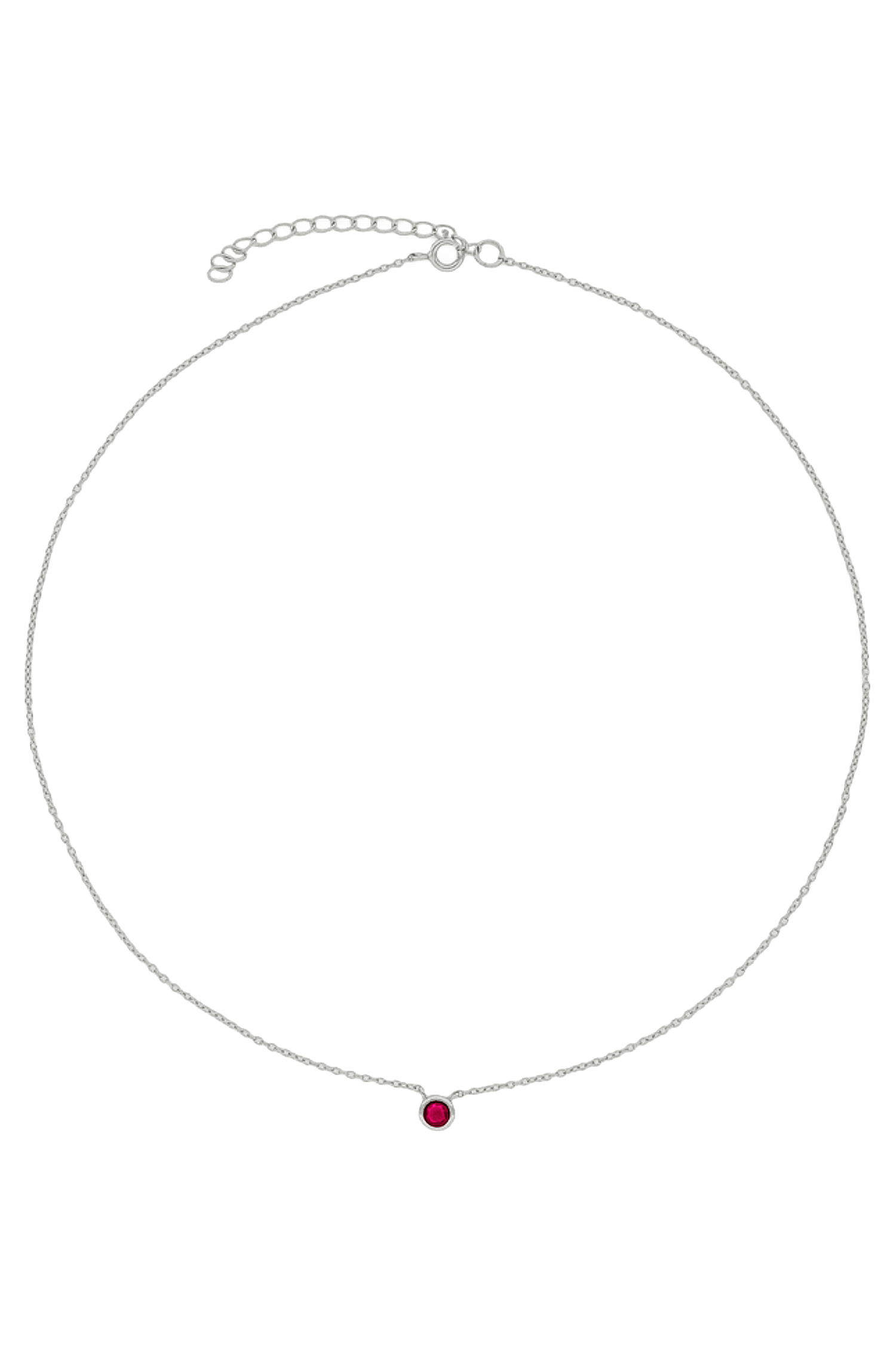 COLLAR MAELIS FUCSIA PLATA