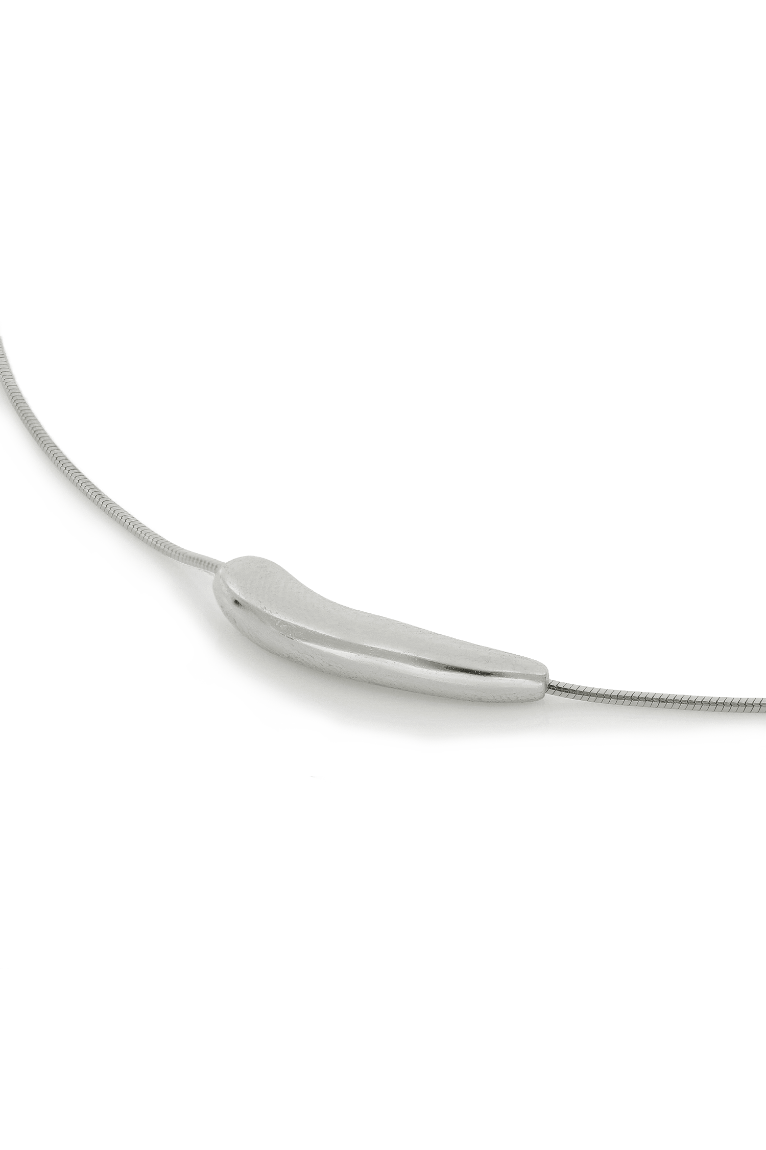 COLLAR PURE CURVE PLATA