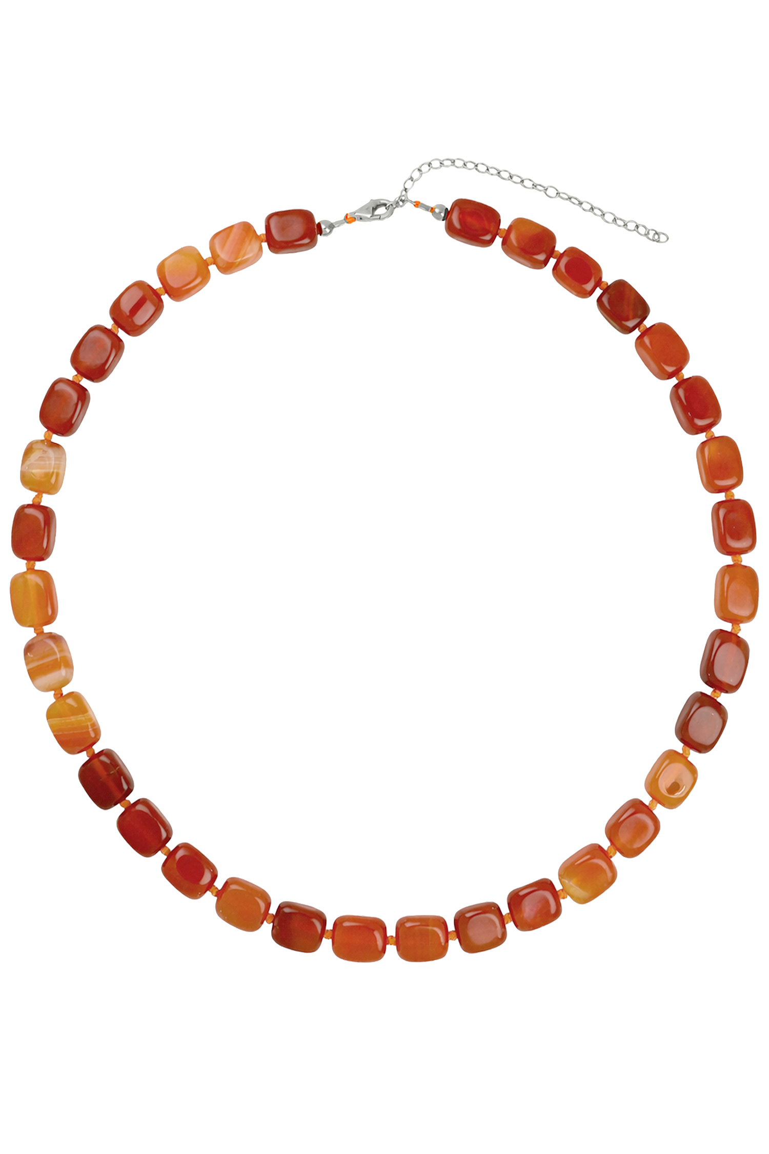 COLLAR YUREI NARANJA PLATA