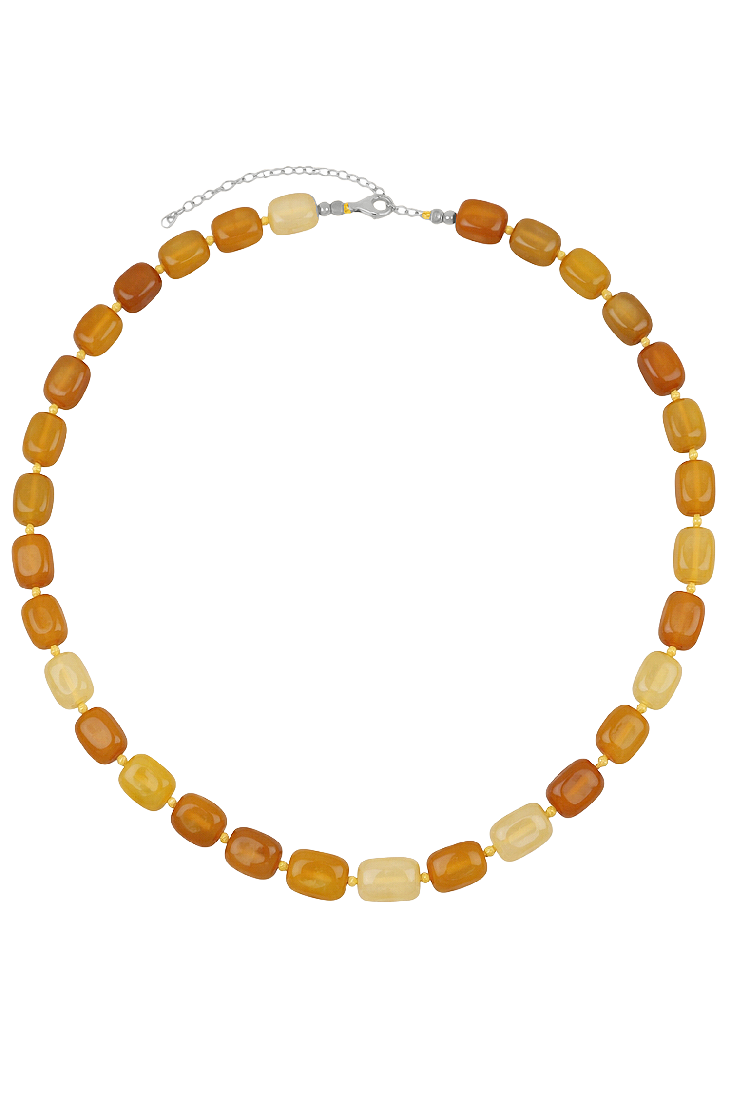 COLLAR YUREI OCRE PLATA