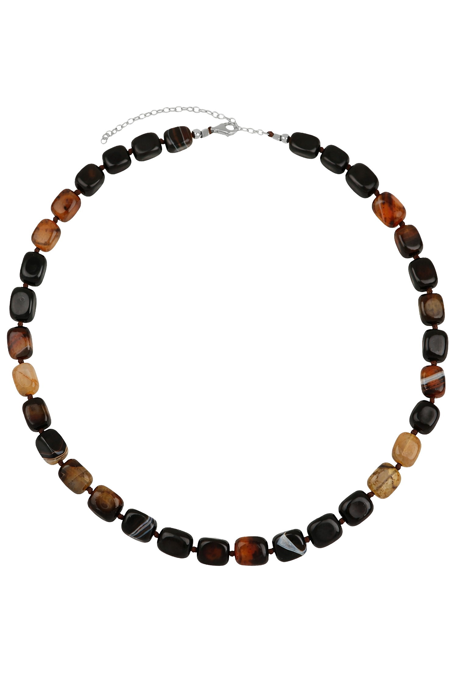 COLLAR YUREI  MARRONPLATA