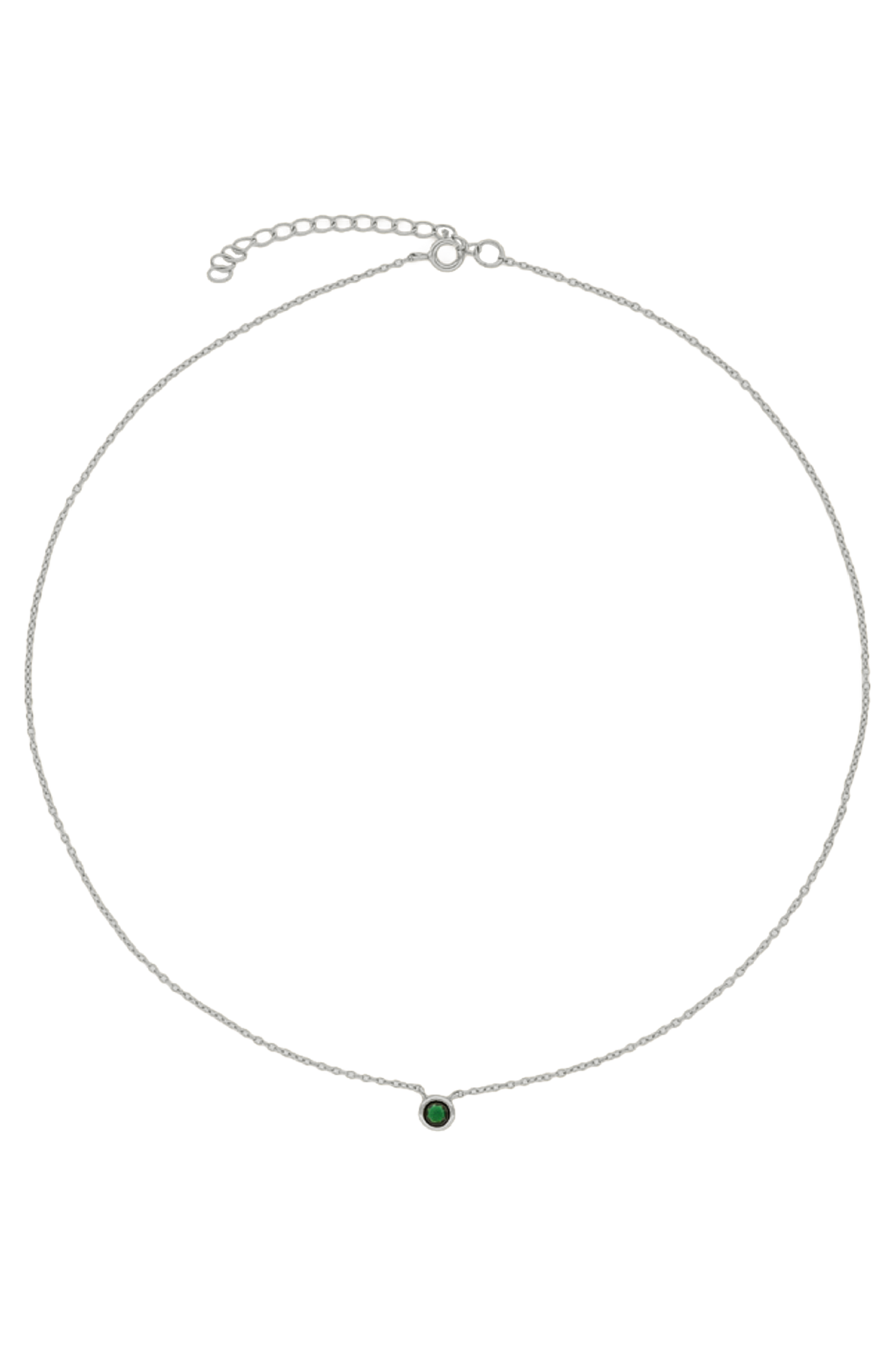 COLLAR MAELIS VERDE PLATA