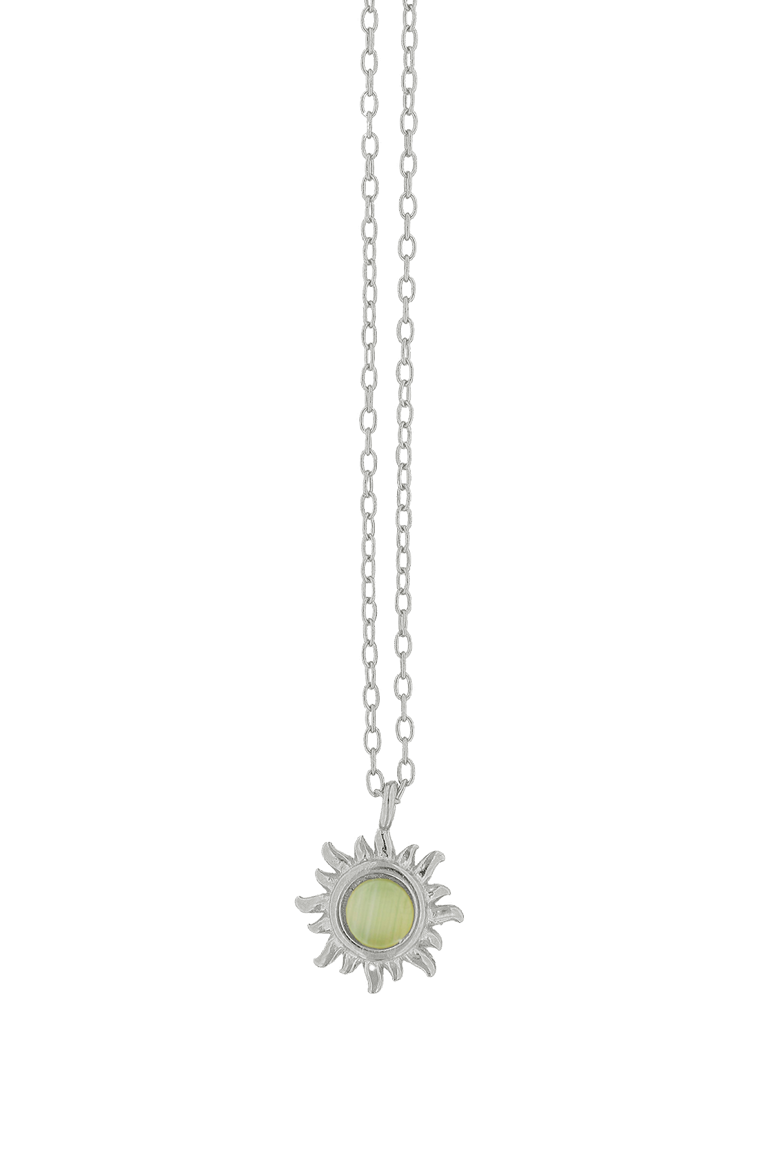 COLLAR SOLEIRA VERDE PLATA
