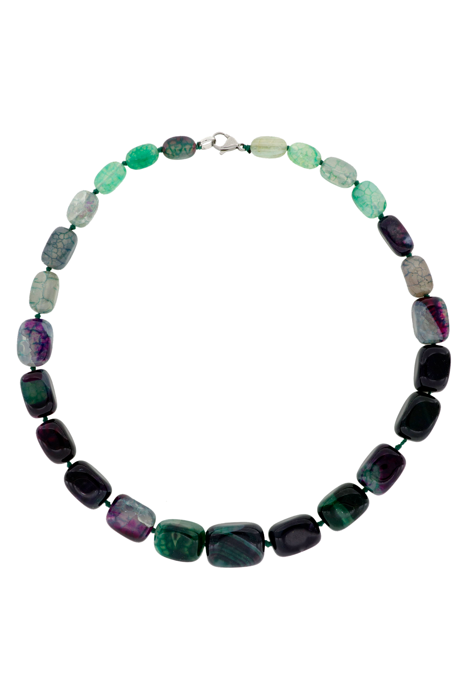 COLLAR OLARIS VERDE Y LILA