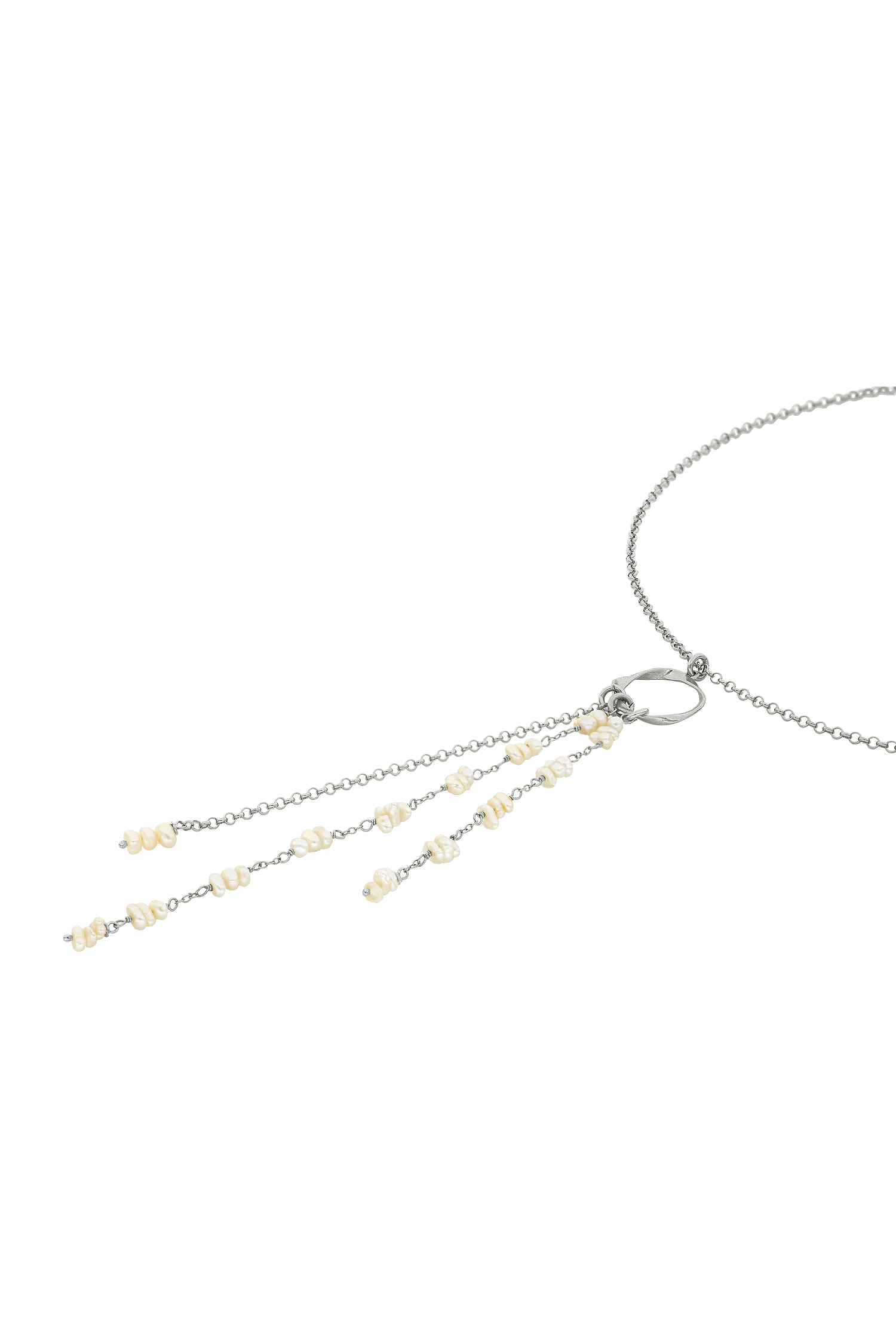 COLLAR PERLINA PLATA