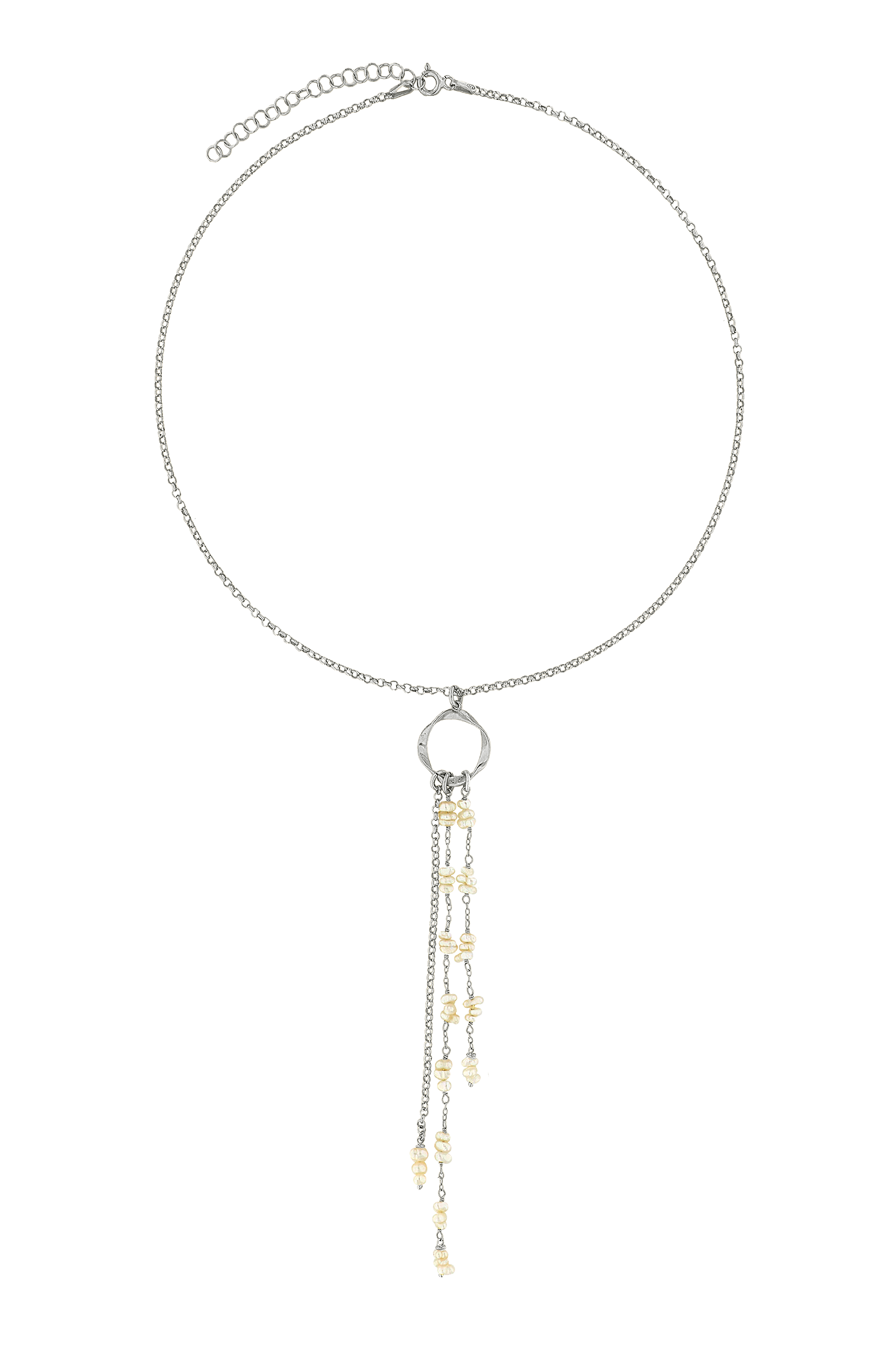 COLLAR PERLINA PLATA