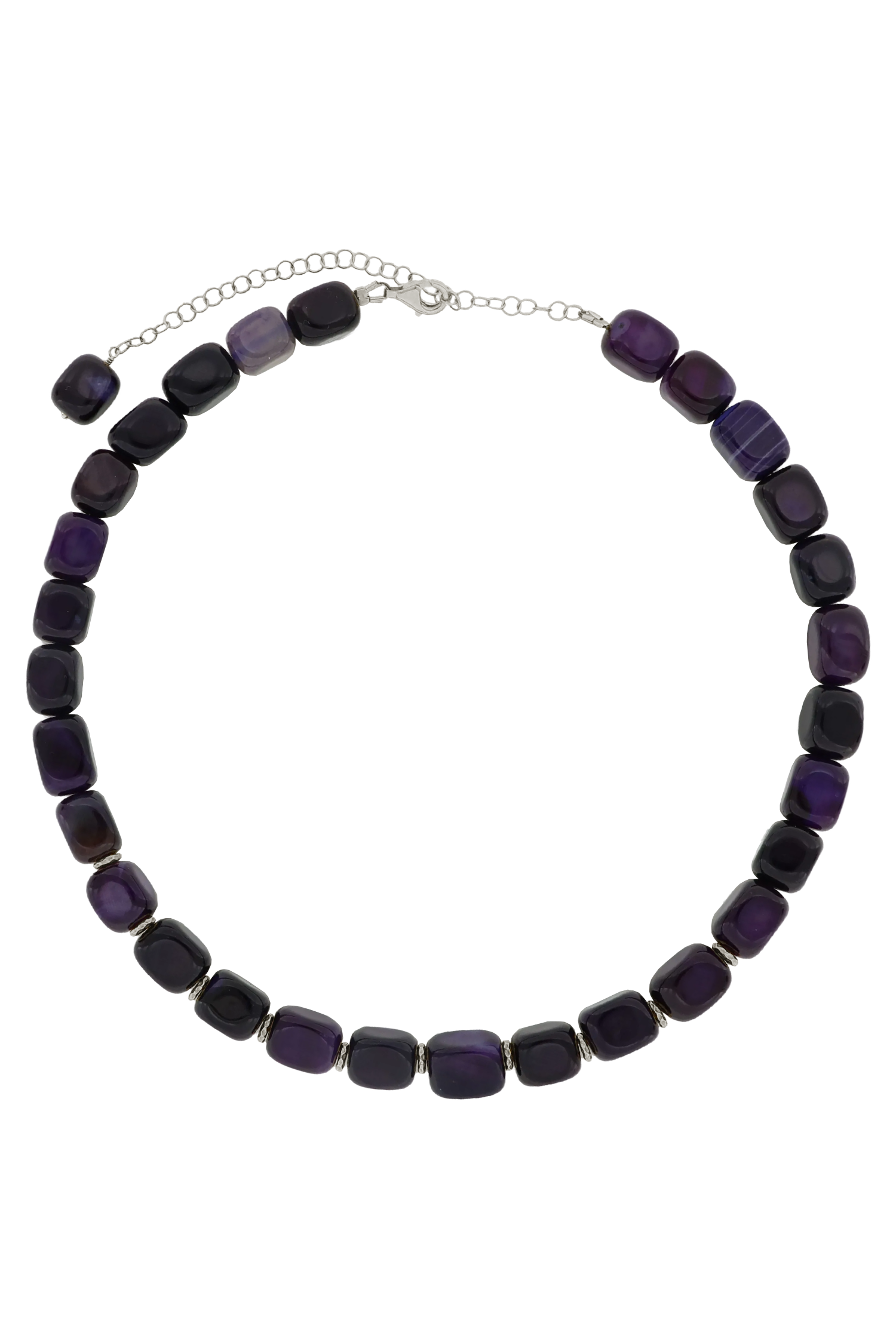 COLLAR KALIRA LILA PLATA