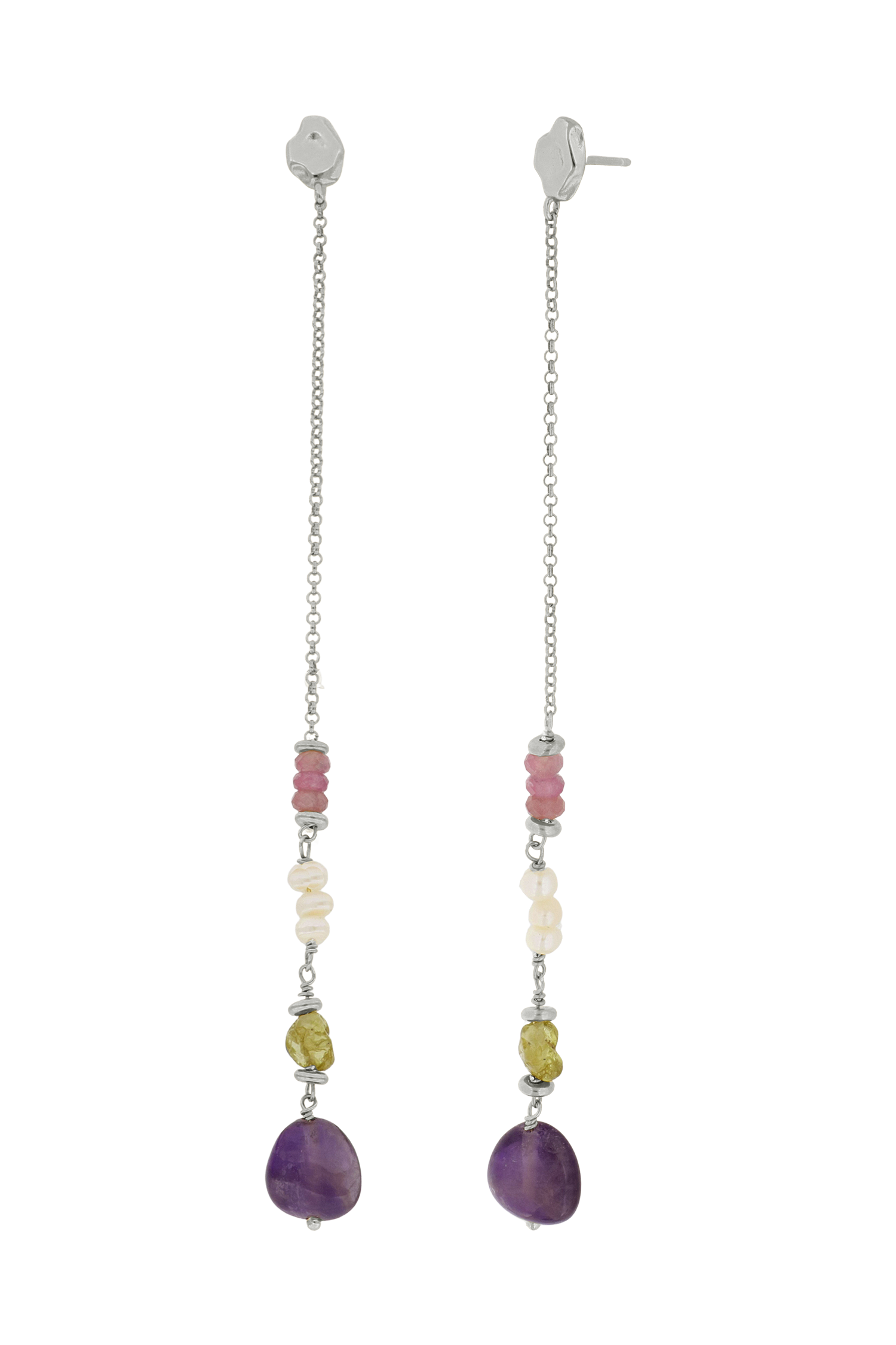 PENDIENTES ARALIA PLATA