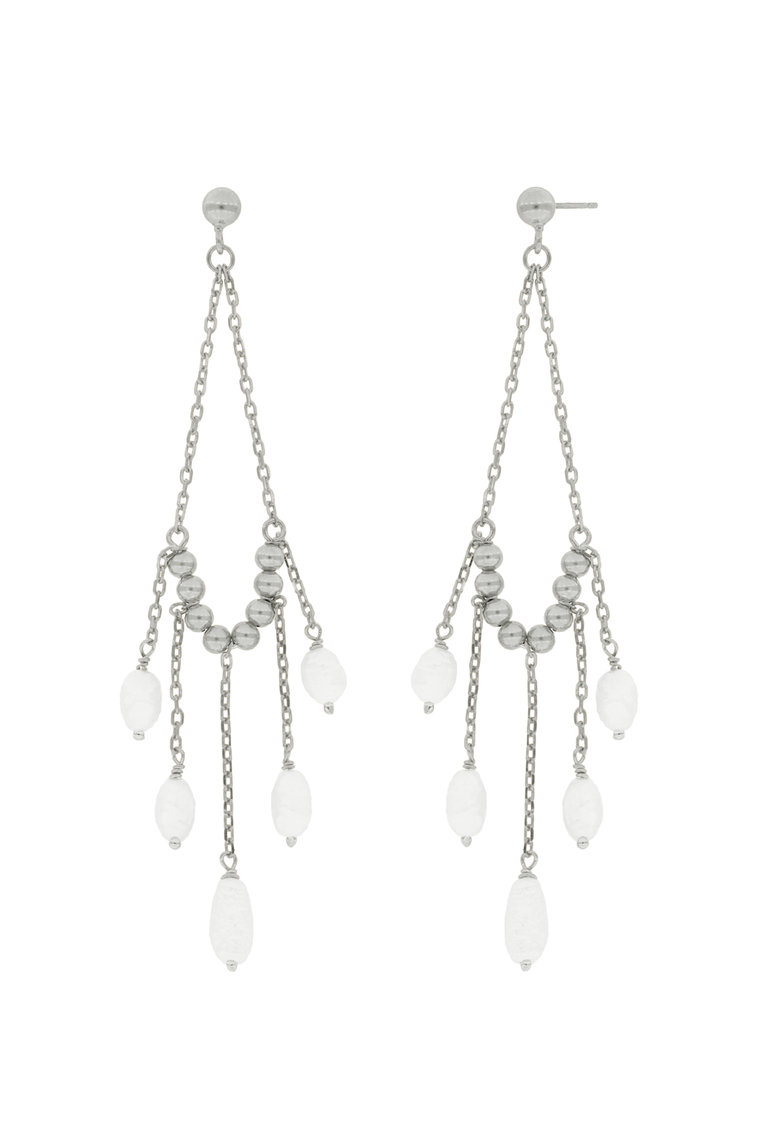 PENDIENTES PERLIA PLATA