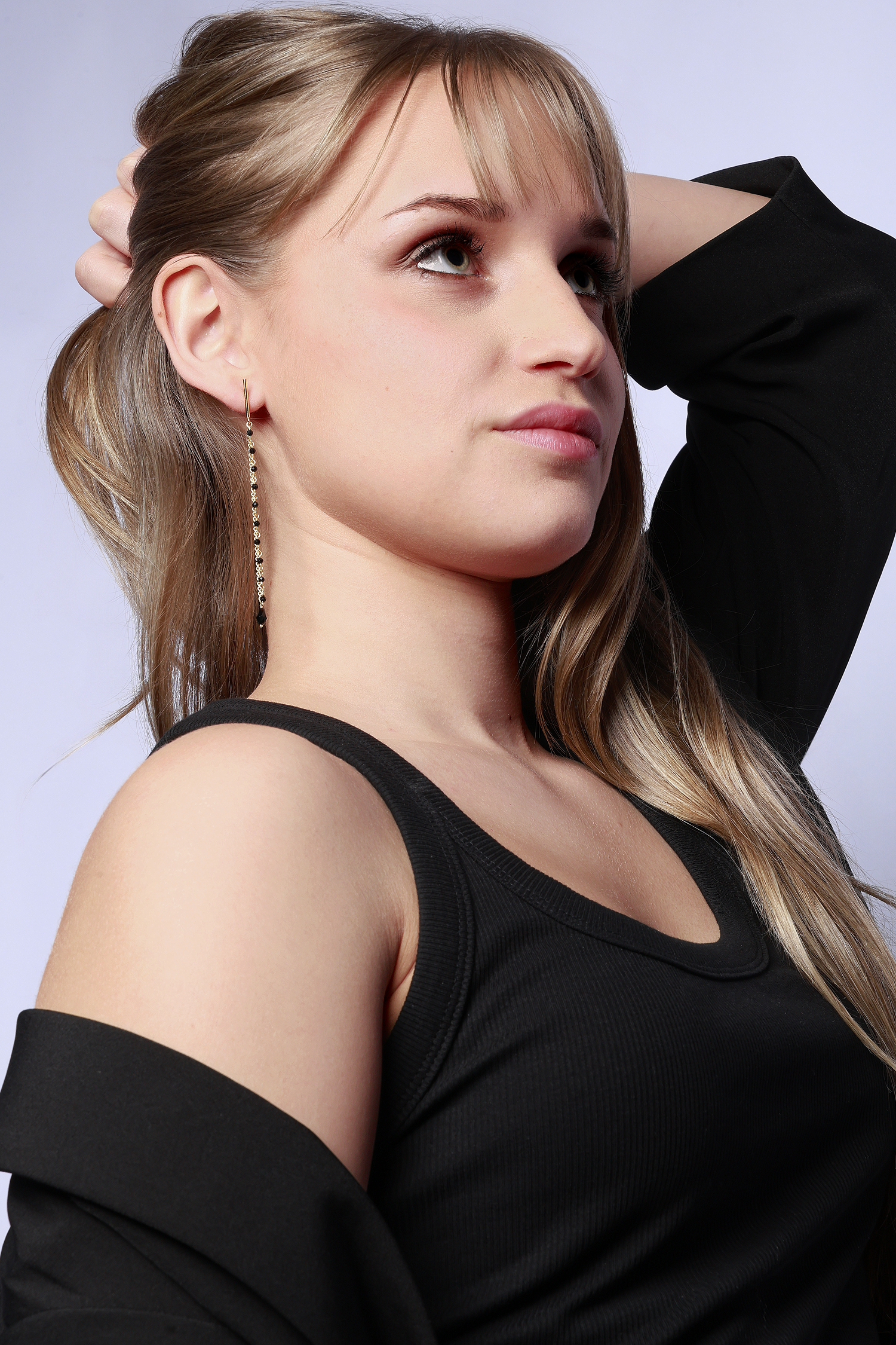 NOIR CHAIN EARRINGS