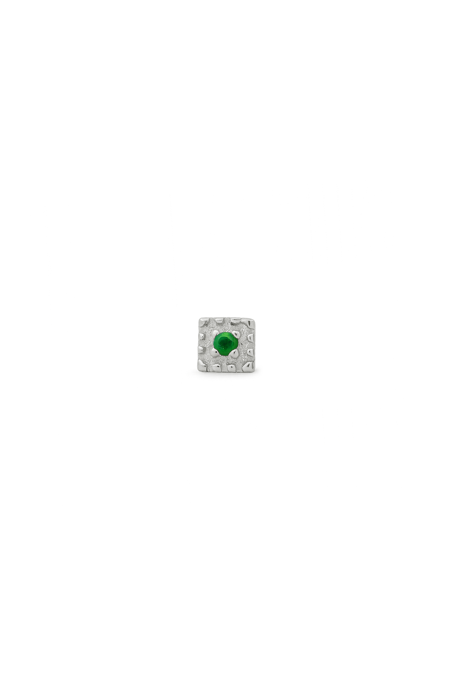PENDIENTE VANEL VERDE PLATA