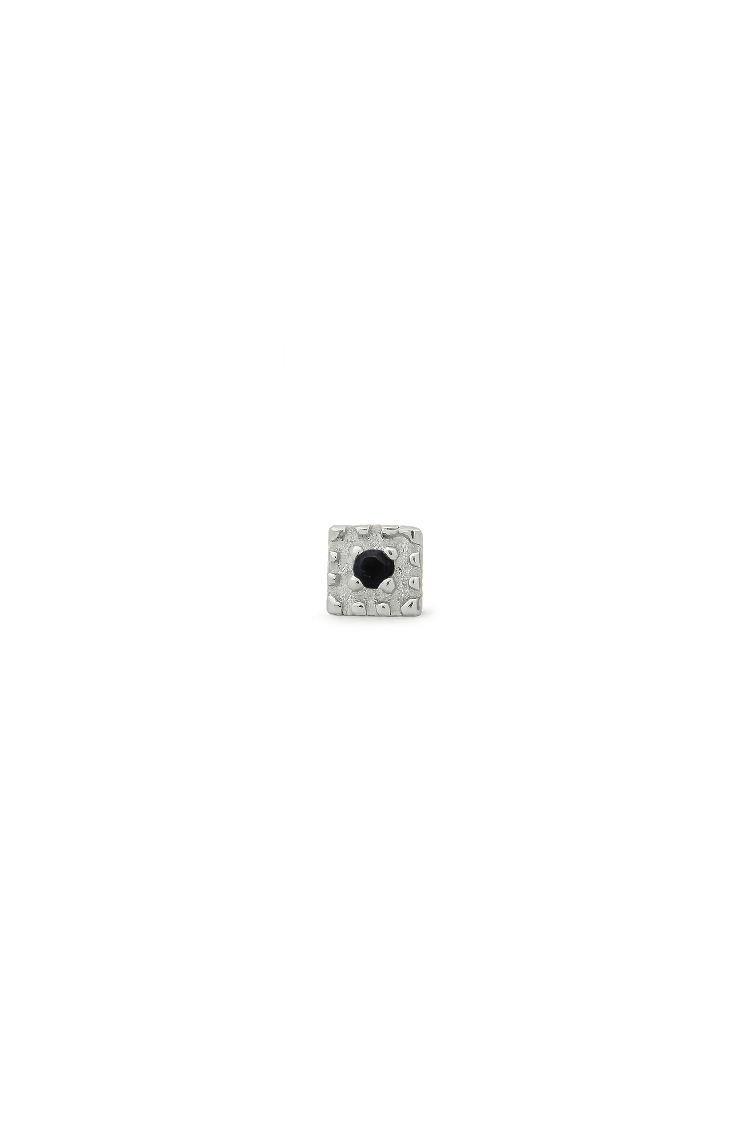 PENDIENTE VANEL NEGRO PLATA