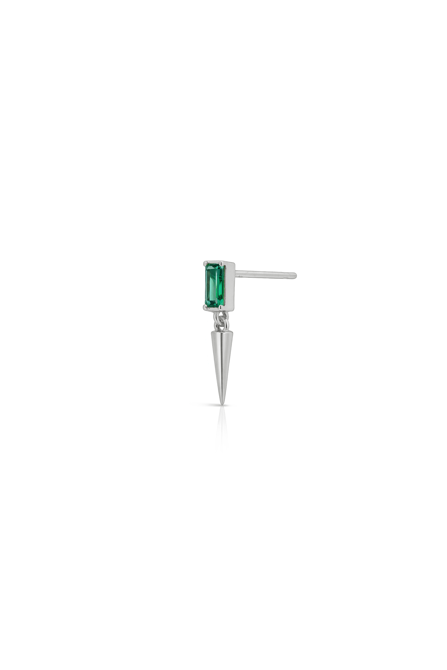 PENDIENTE  MARIEL VERDE PLATA