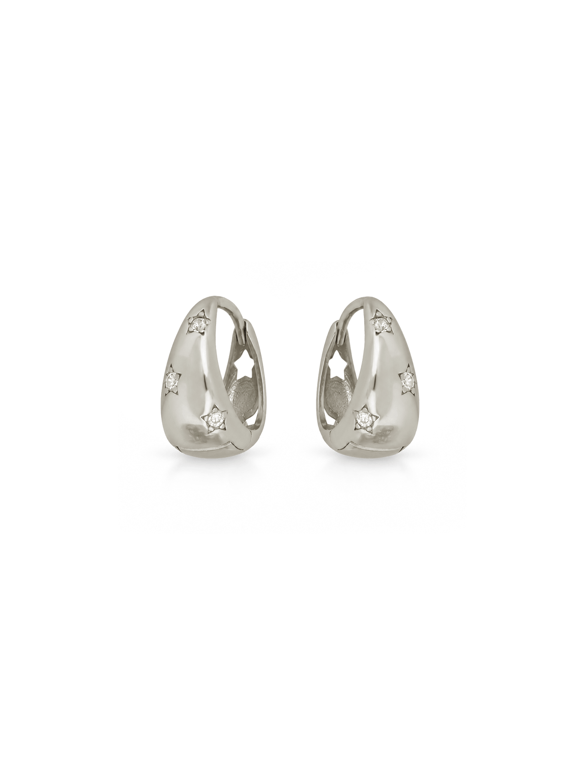 BOUCLES D'OREILLES CELESTE ARGENT
