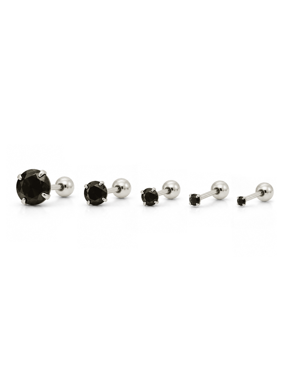 PIERCING LIOR NEGRO PLATA