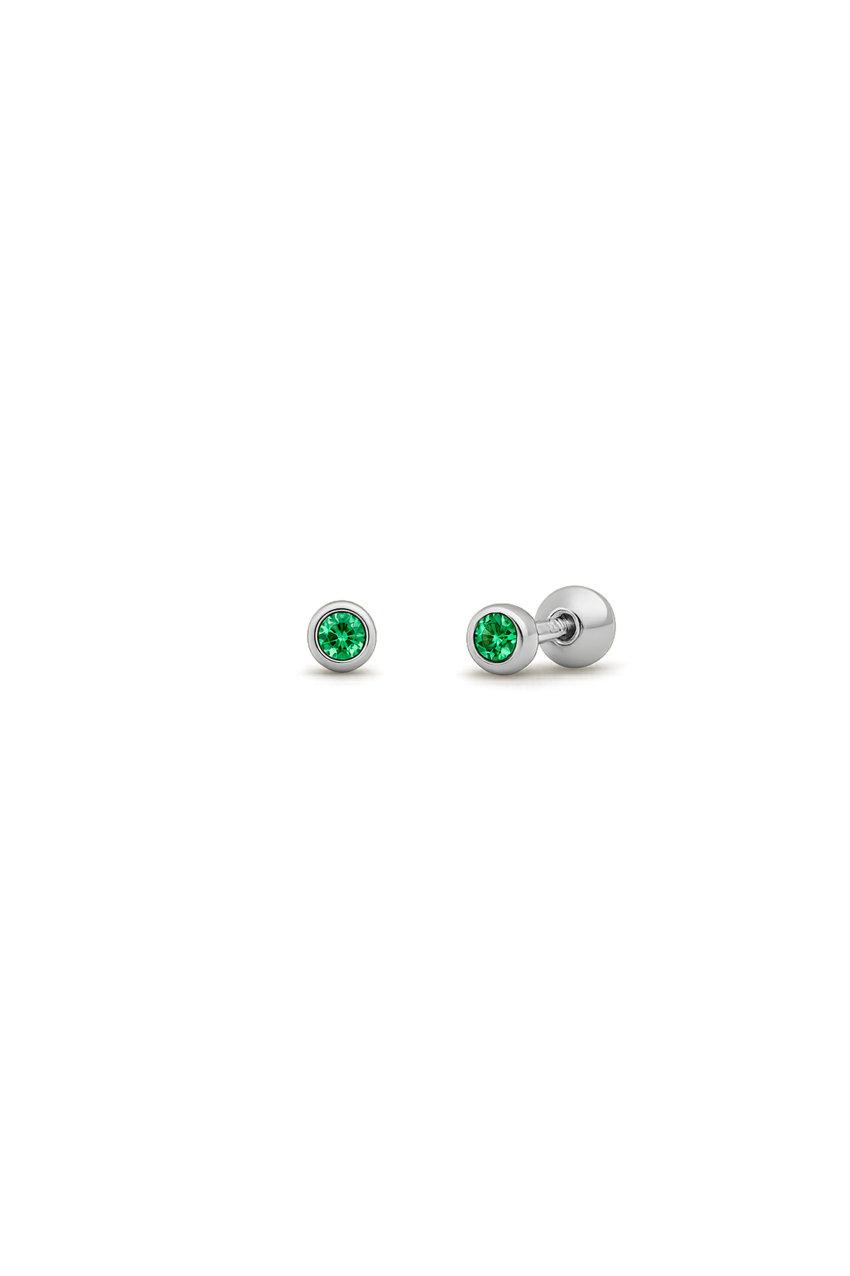 EVI PIERCING GRÜN SILBER