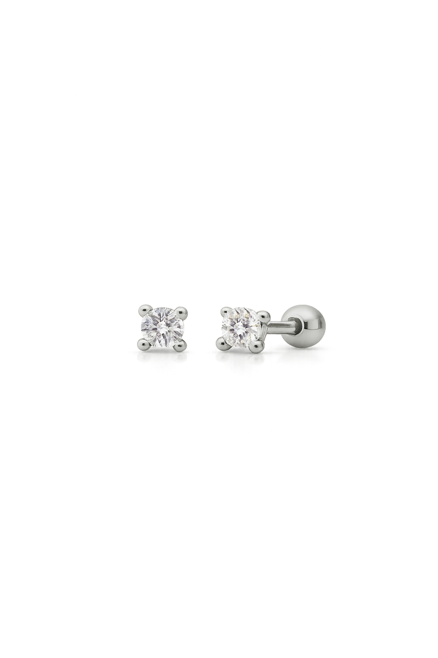 PIERCING LIRA BLANCO PLATA