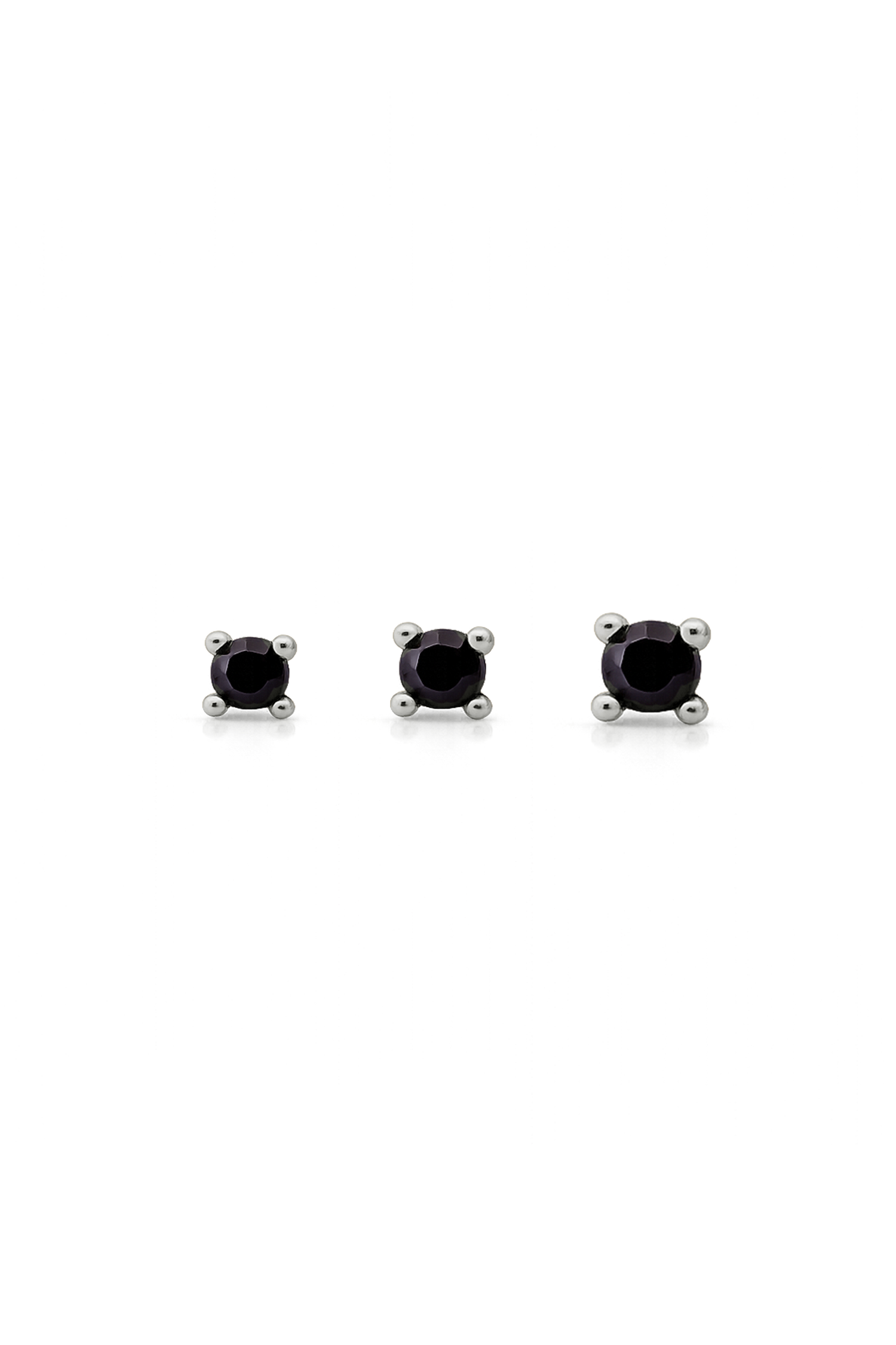 LIRA BLACK SILVER PIERCING
