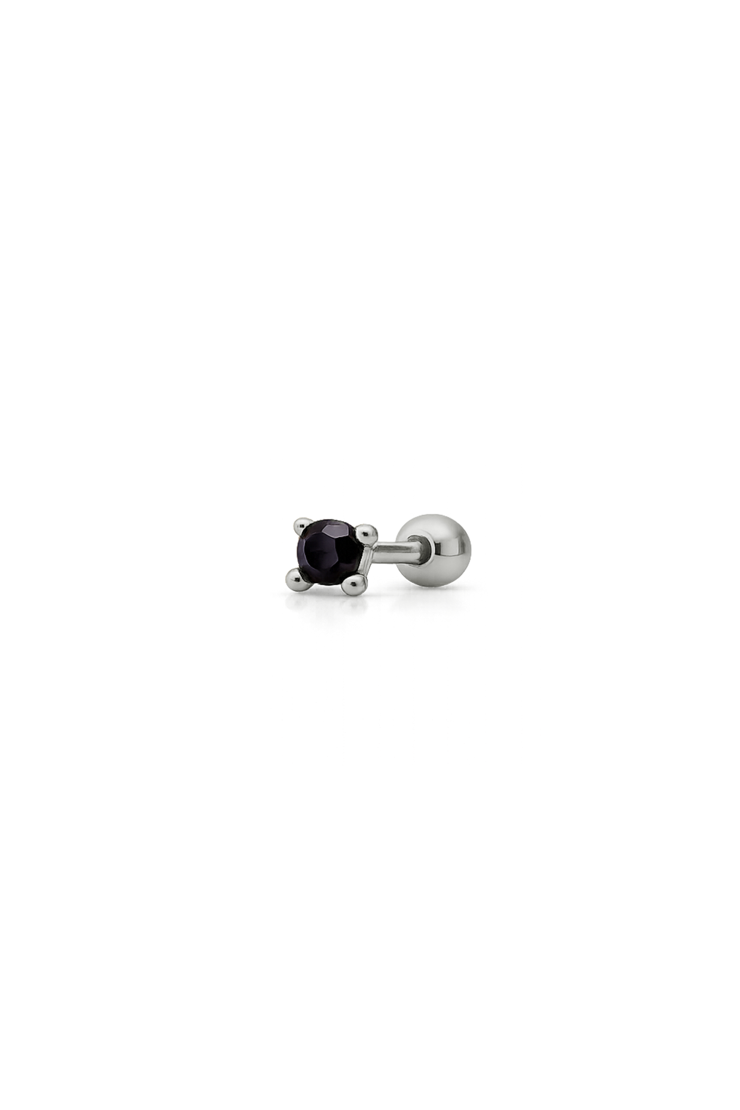LIRA BLACK SILVER PIERCING