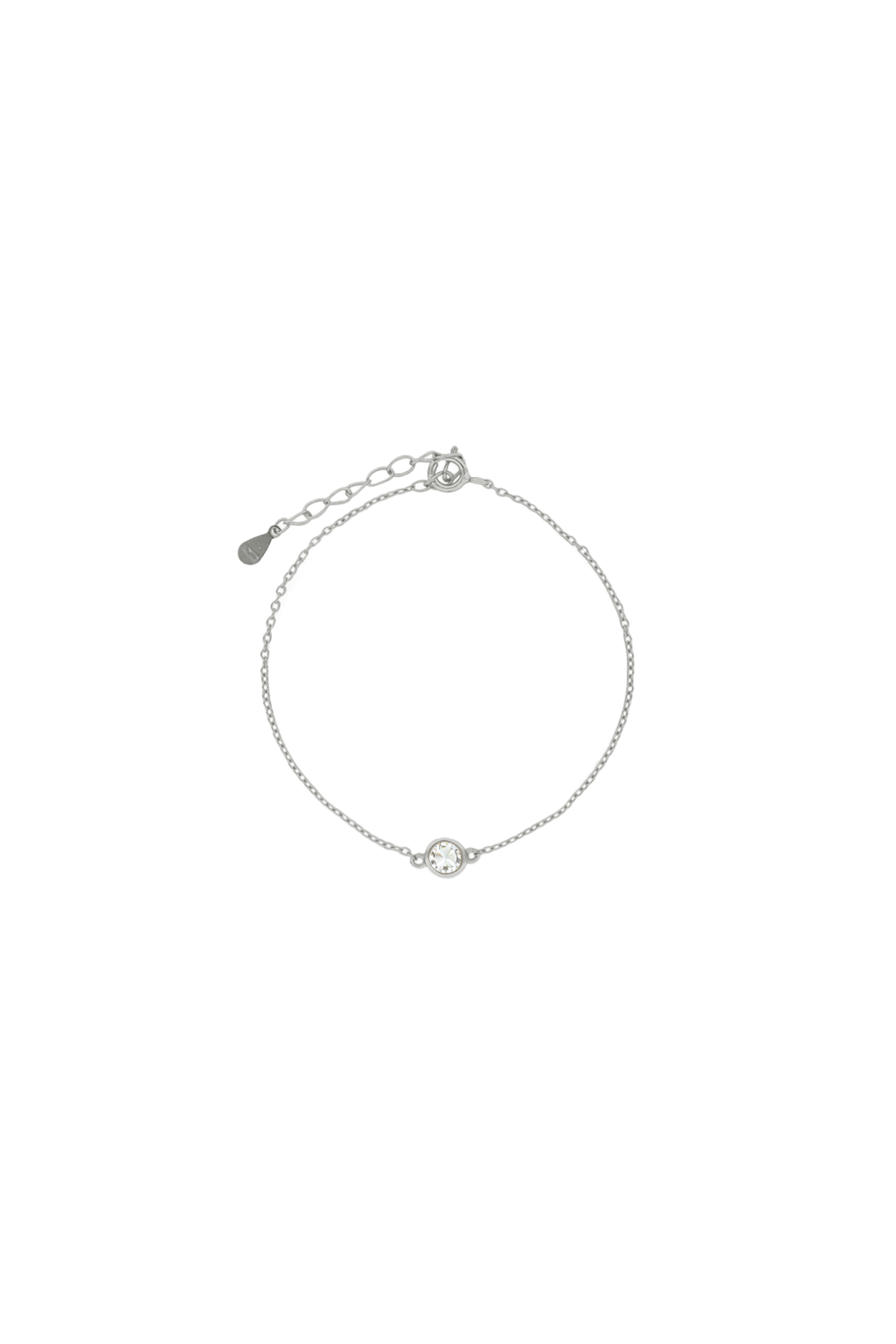 PULSERA MAELIS BLANCO PLATA